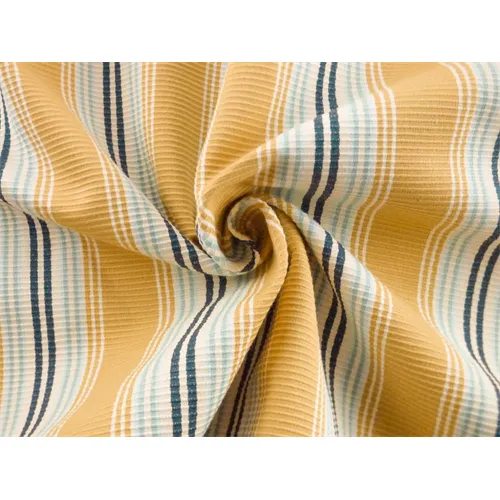 1 1/2 YD PC--Yellow/Multi Stripe Home Decorating Fabric