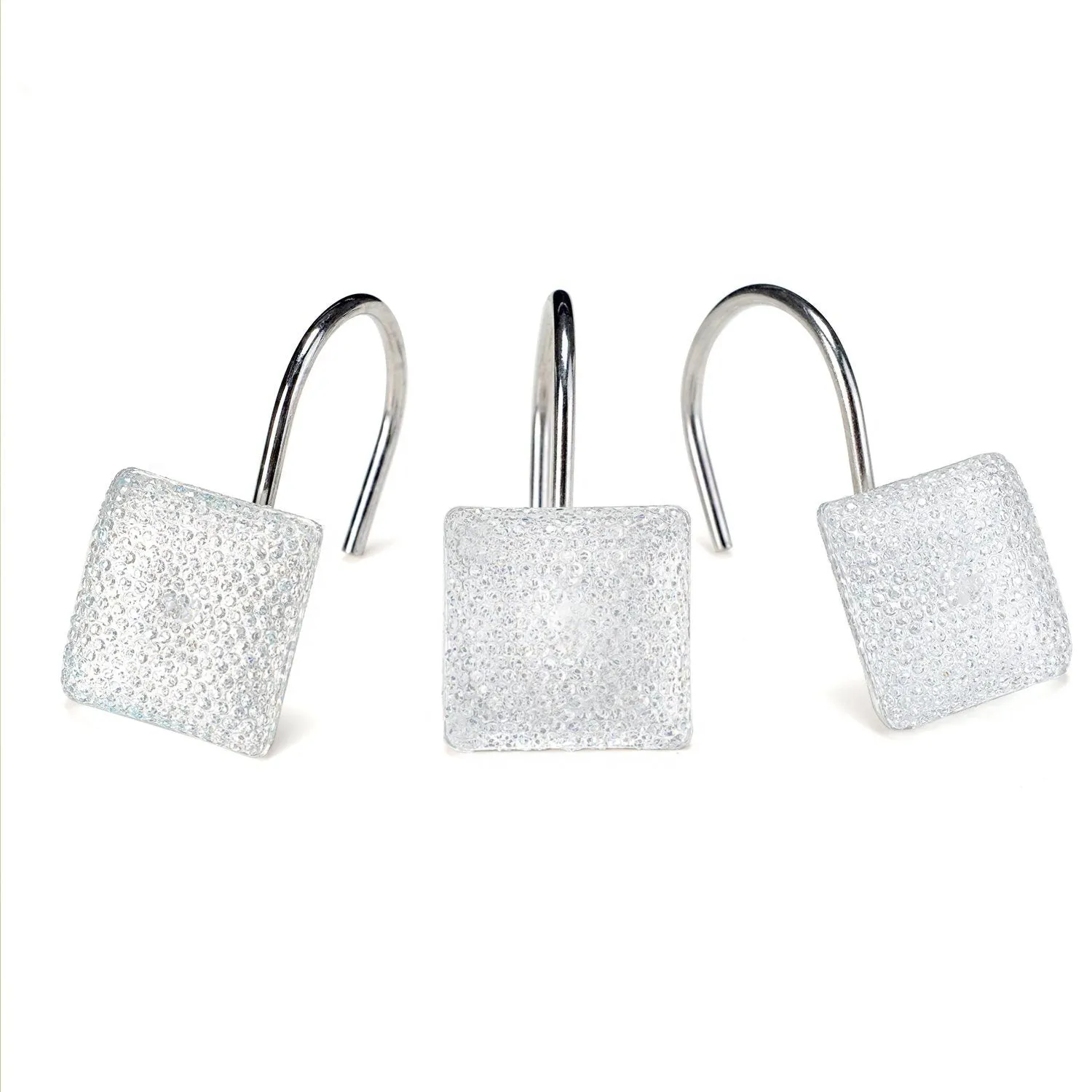 12-Piece: Decorative Shower Curtain Hooks Bathroom