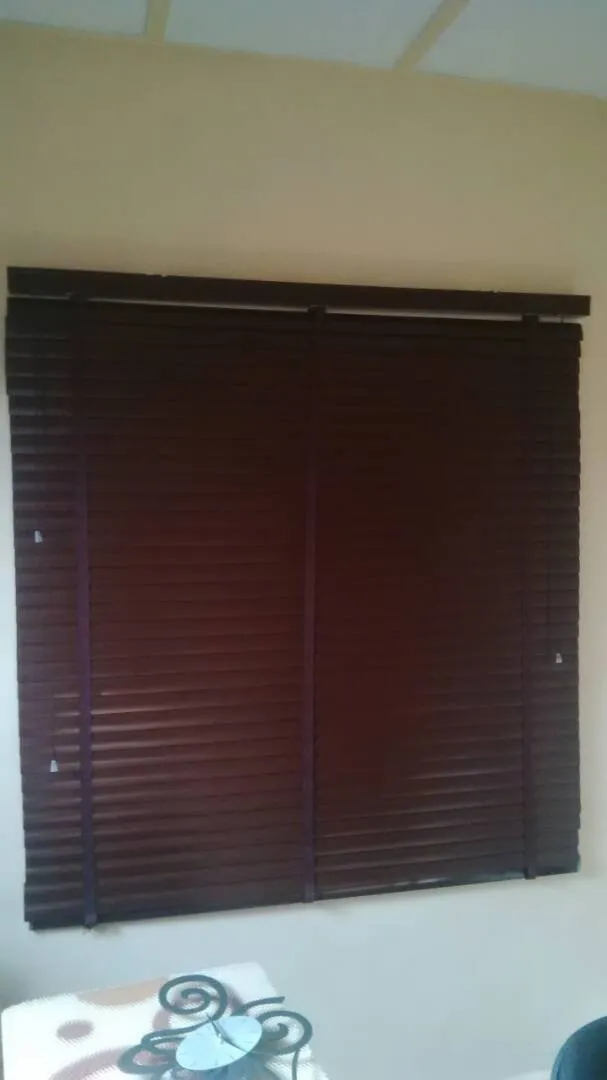 50mm Wood effect Aluminium Venetian Blind