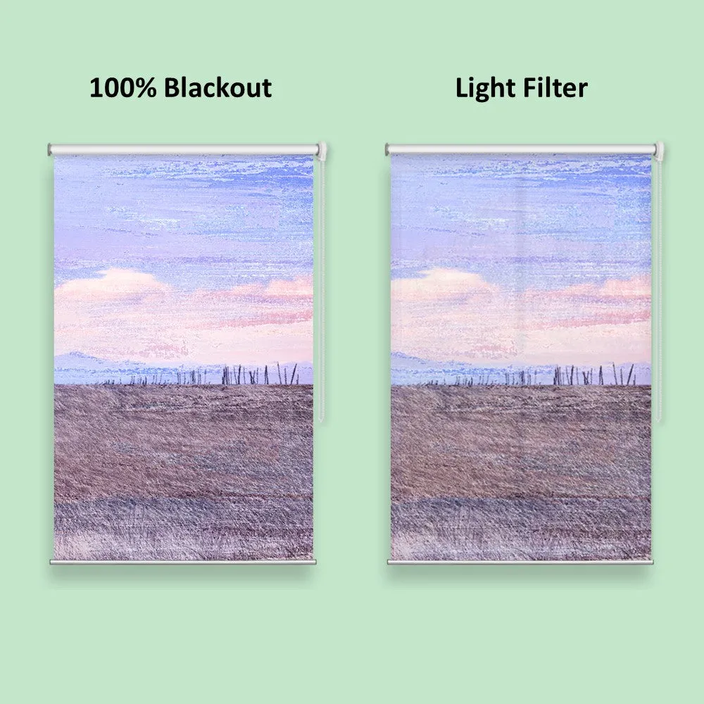 Abstract Farm Field Country Paint Window Roller Shade