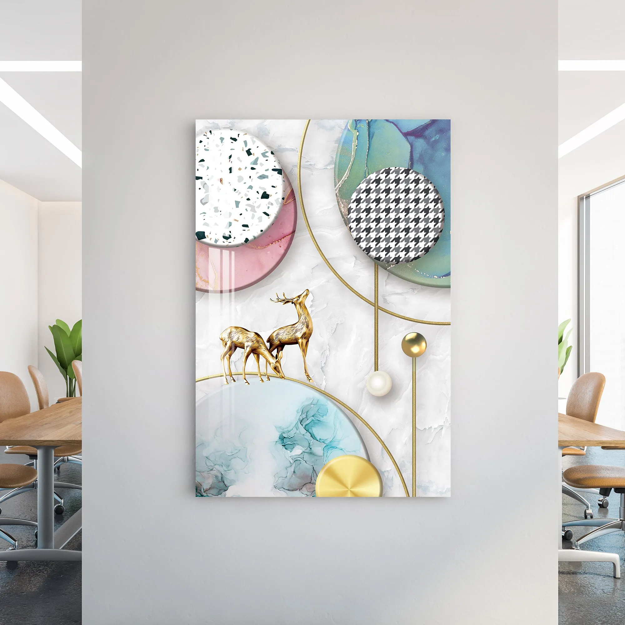 Abstract Geometric Figures Acrylic Wall Art