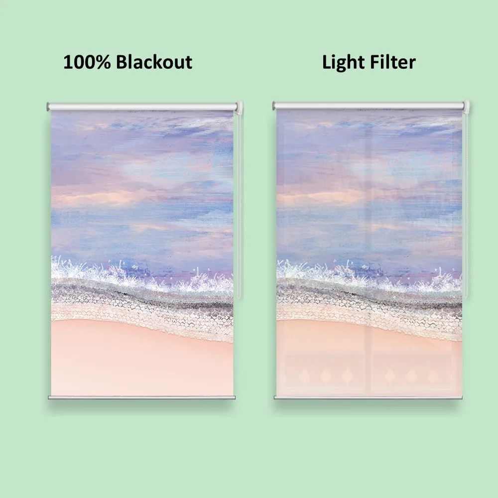 Abstract Ocean Beach Paint Paint Print Window Roller Shade