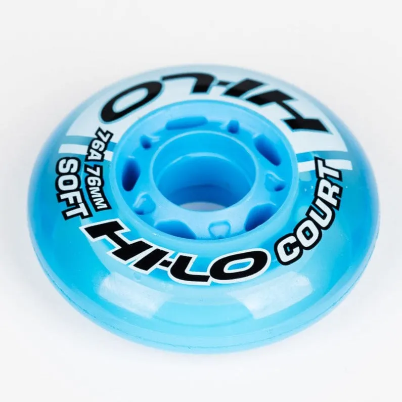 Bauer HI-LO Court Roller Hockey Wheels - Blue (76A)