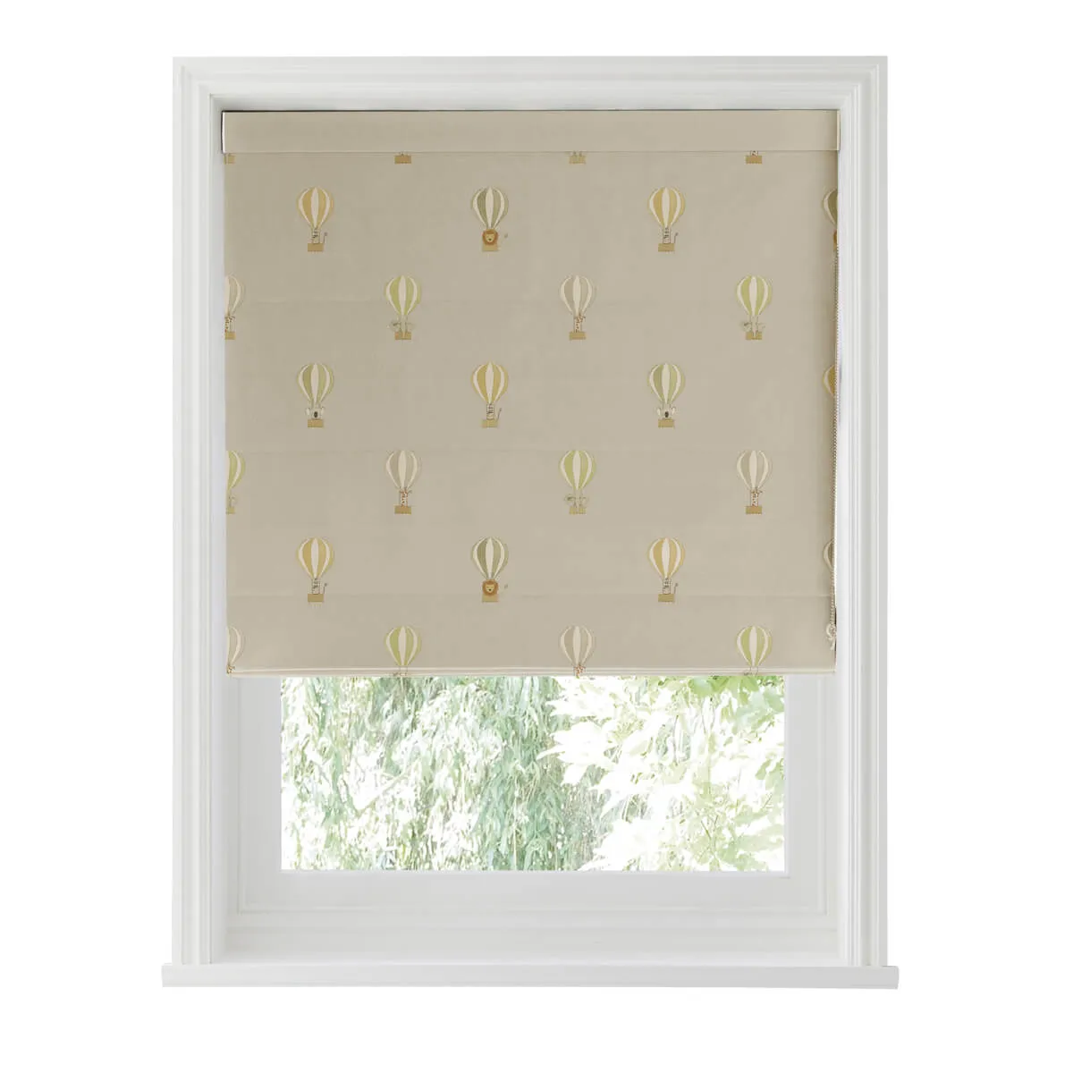 Bears & Balloons Sand Curtains/Roman Blind Sample