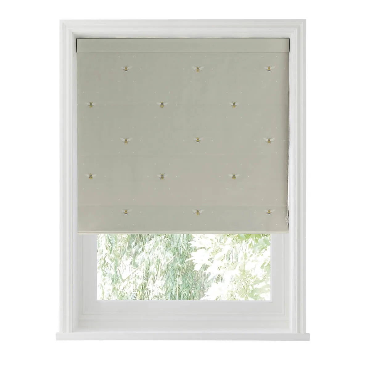 Bees Soft Linen Made to Measure Roman Blind