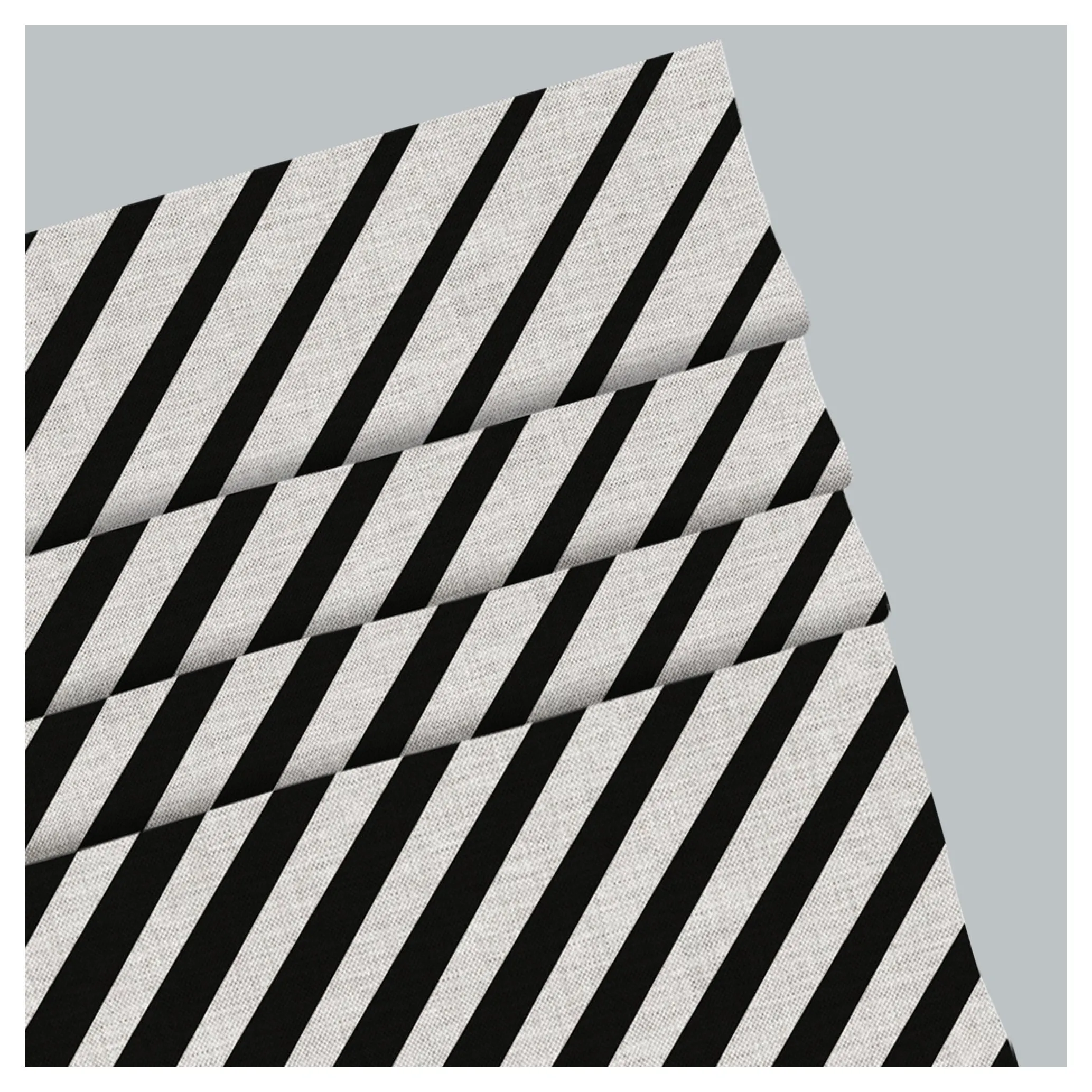 Black And White Geometric Lines Pattern Window Roman Shade