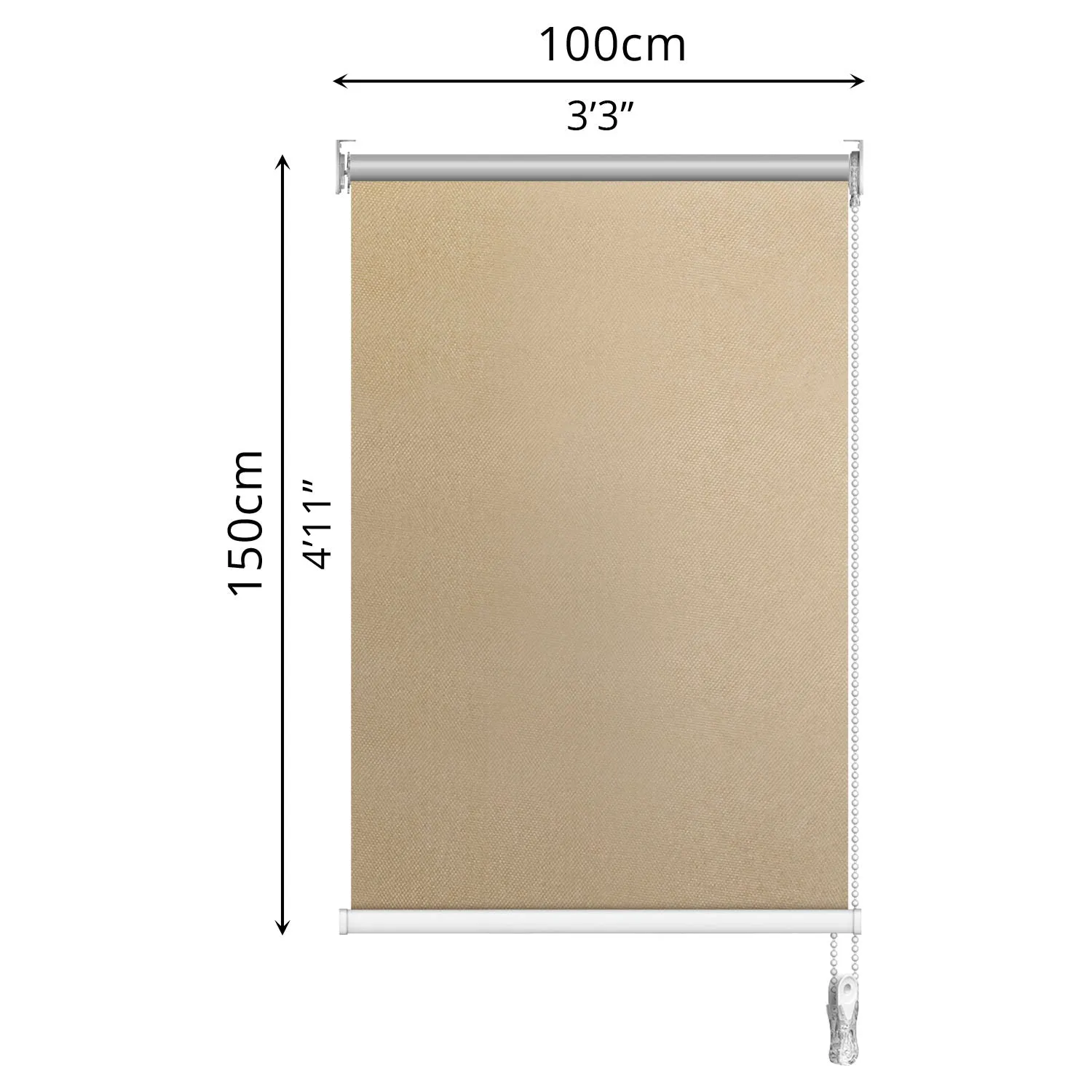 Blackout Roller Blind (100 x 150cm)