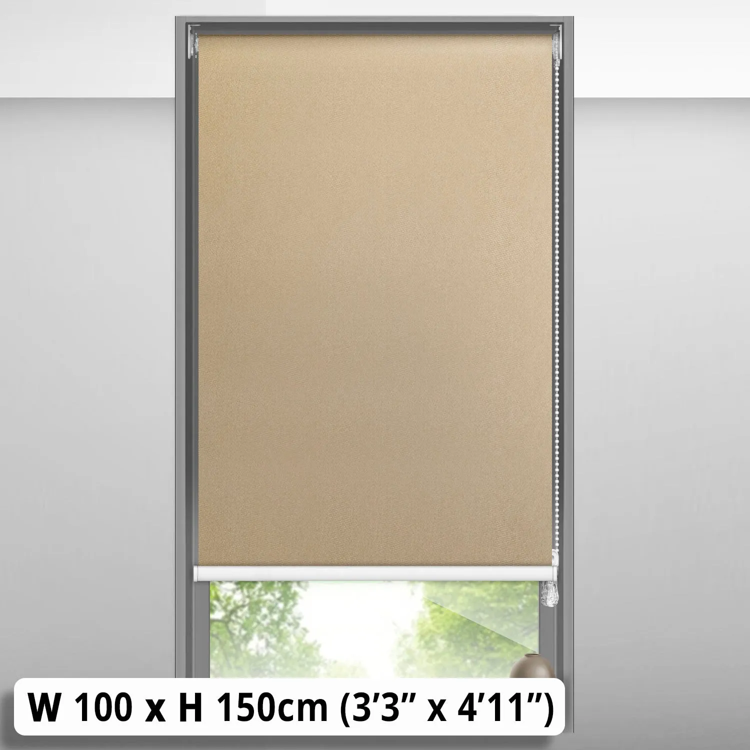 Blackout Roller Blind (100 x 150cm)