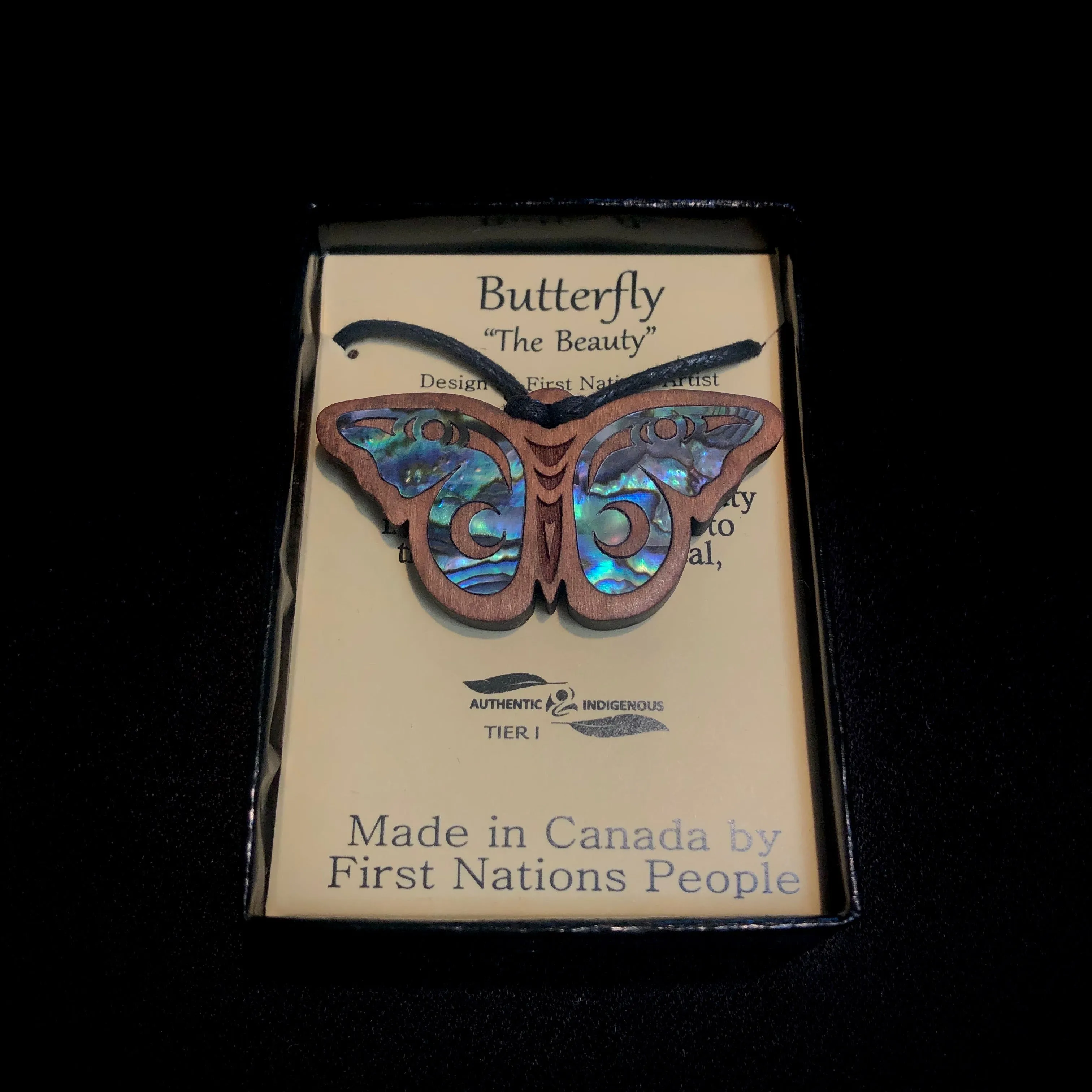 Butterfly - Wooden Pendant