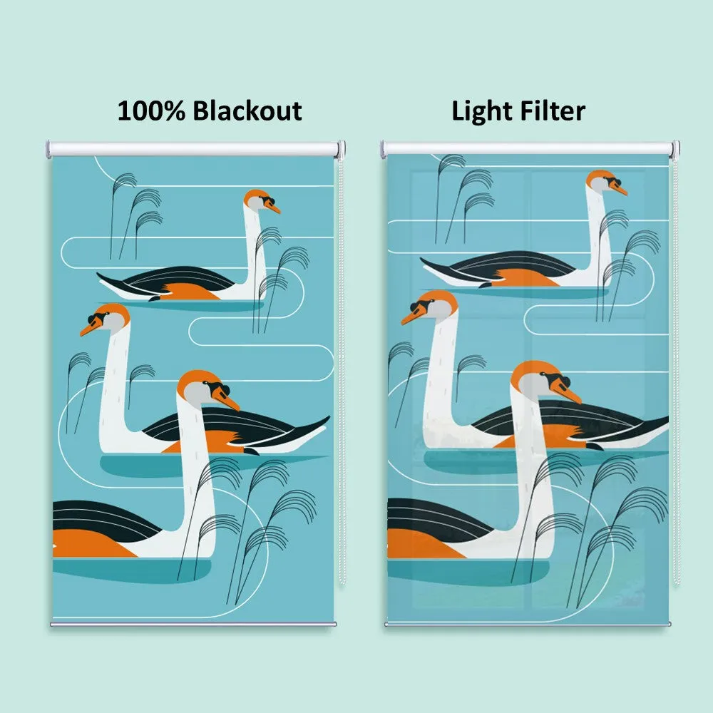 Calming Ducks Swam Window Roller Shade