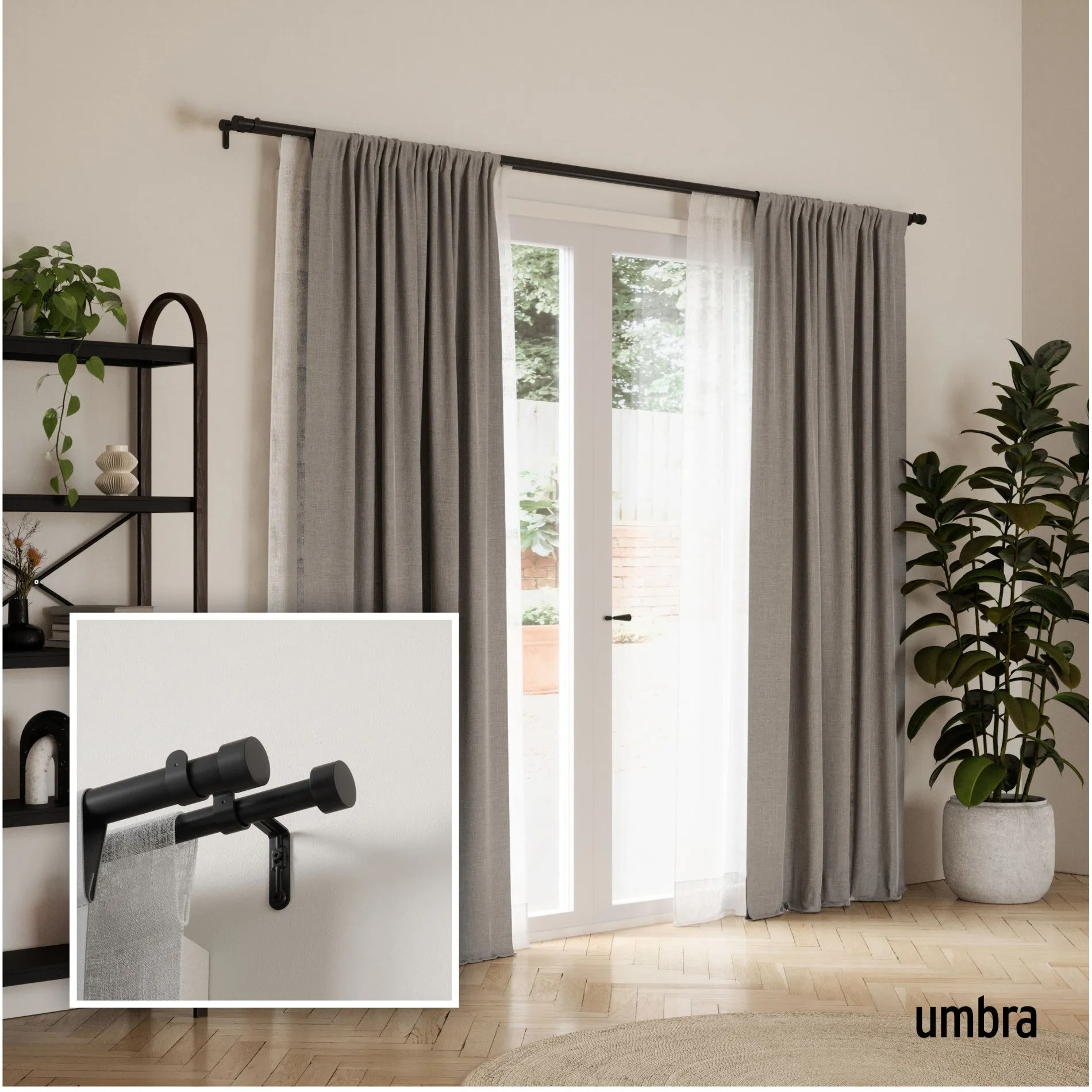 Cappa Double Curtain Rod