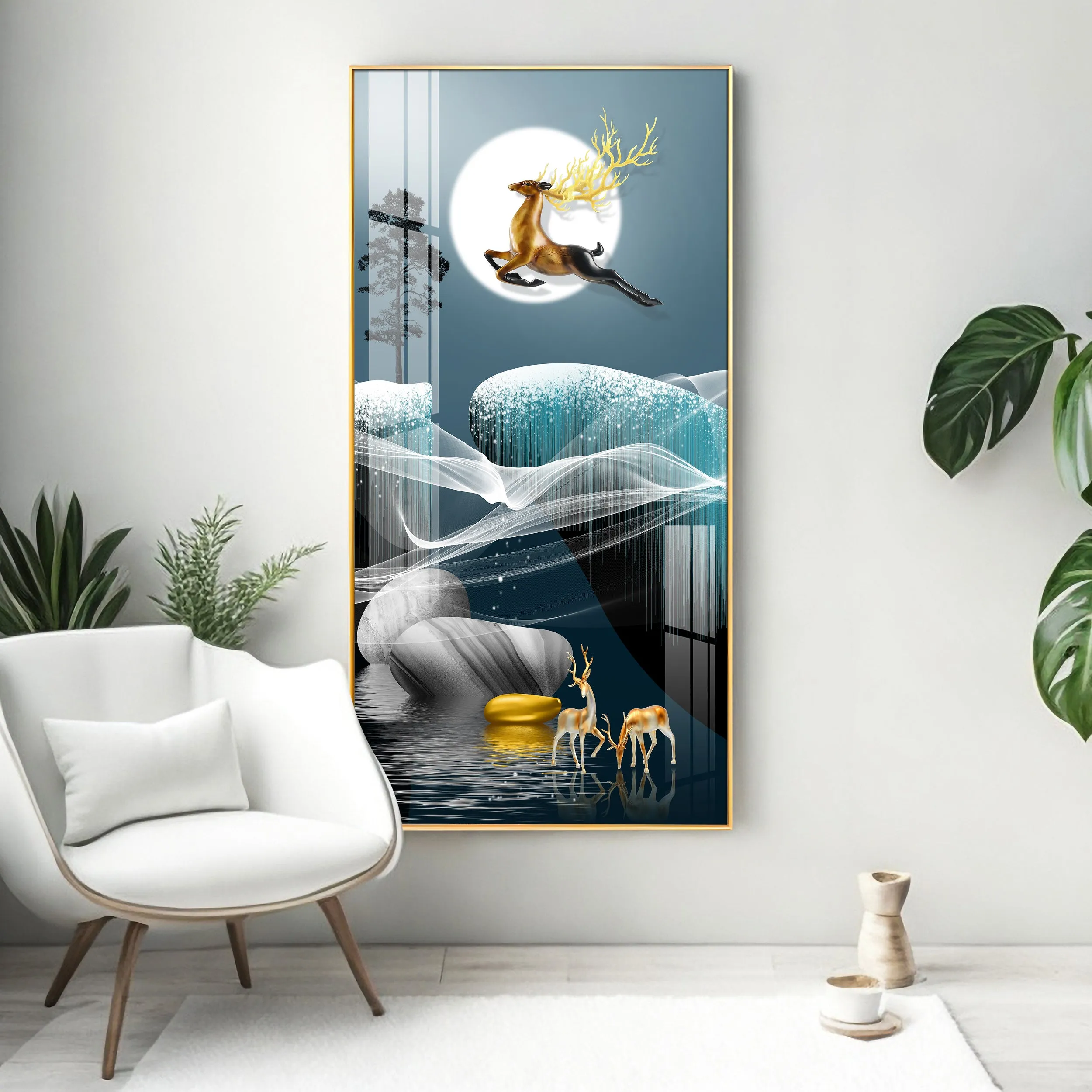 Catch The Moon Premium Acrylic Vertical Wall Art