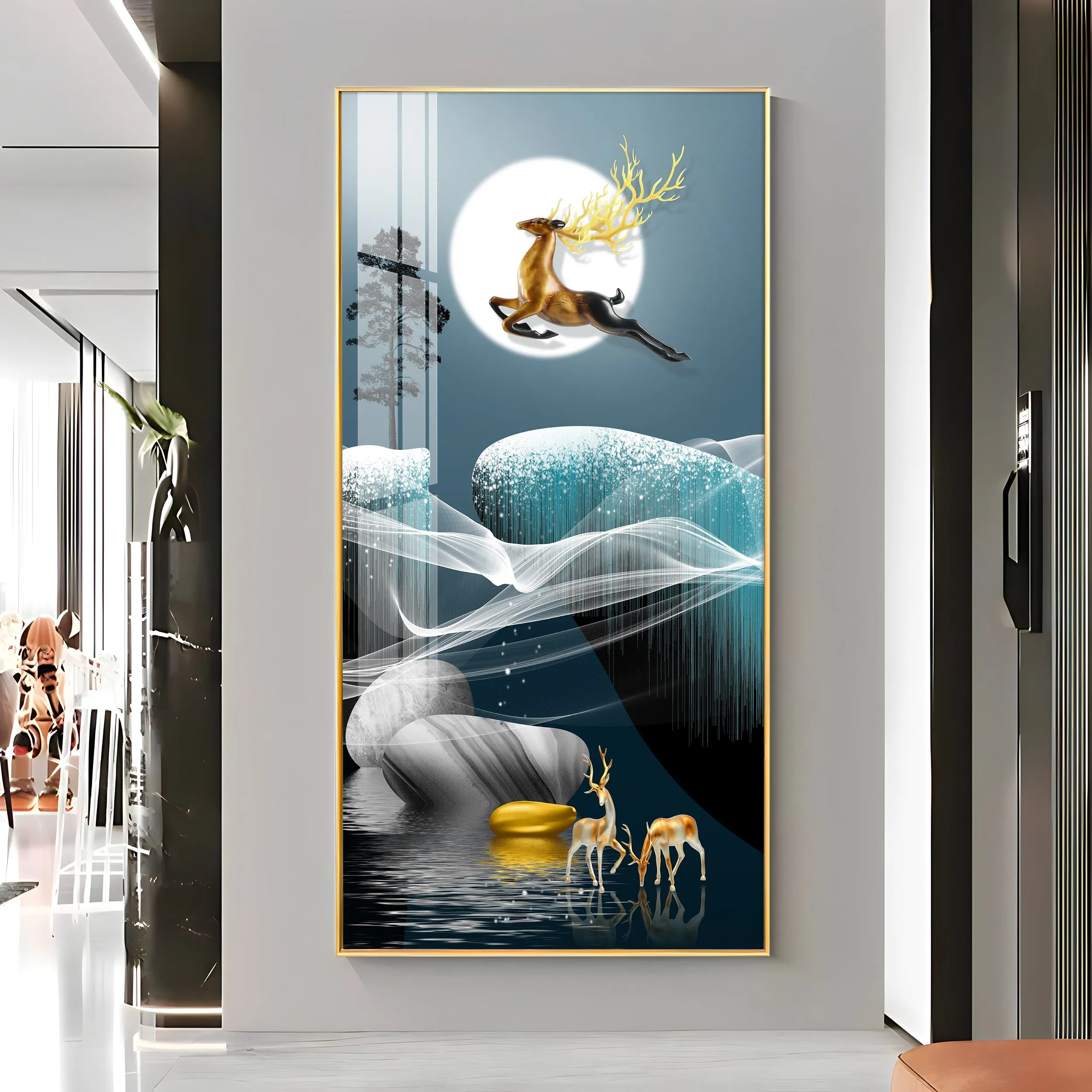 Catch The Moon Premium Acrylic Vertical Wall Art