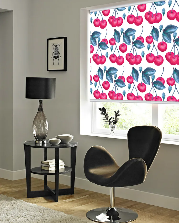 Cherry Fruits Window Roller Shade