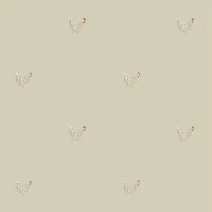 Chicken Natural Roller Blind Sample