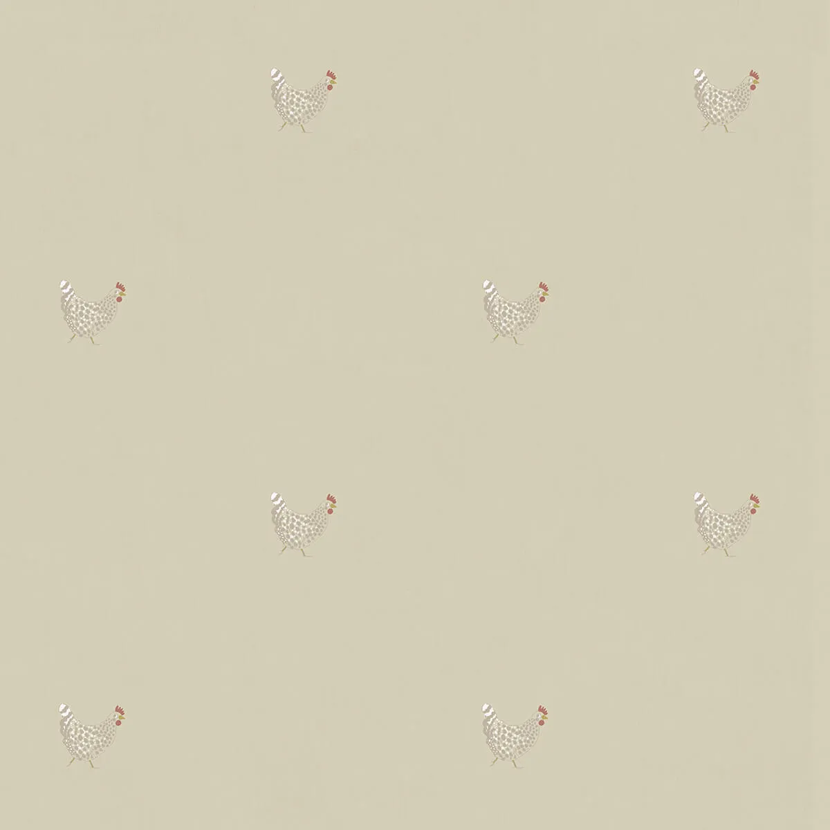 Chicken Natural Roller Blind Sample