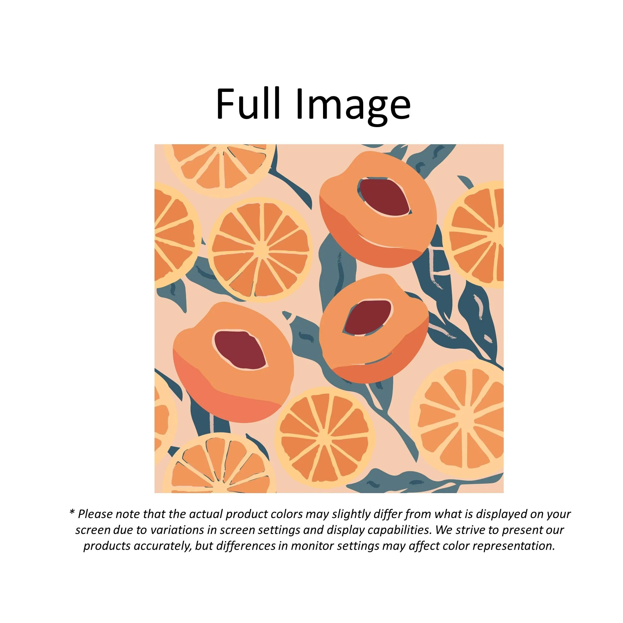 Citrus and Apricot Art Window Roller Shade