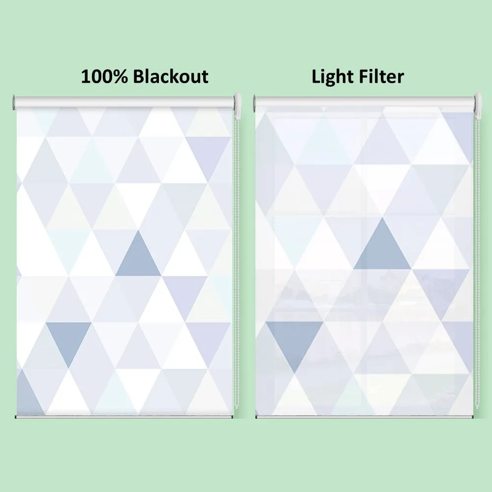 Contemporary Geometric Pattern Window Roller Shade