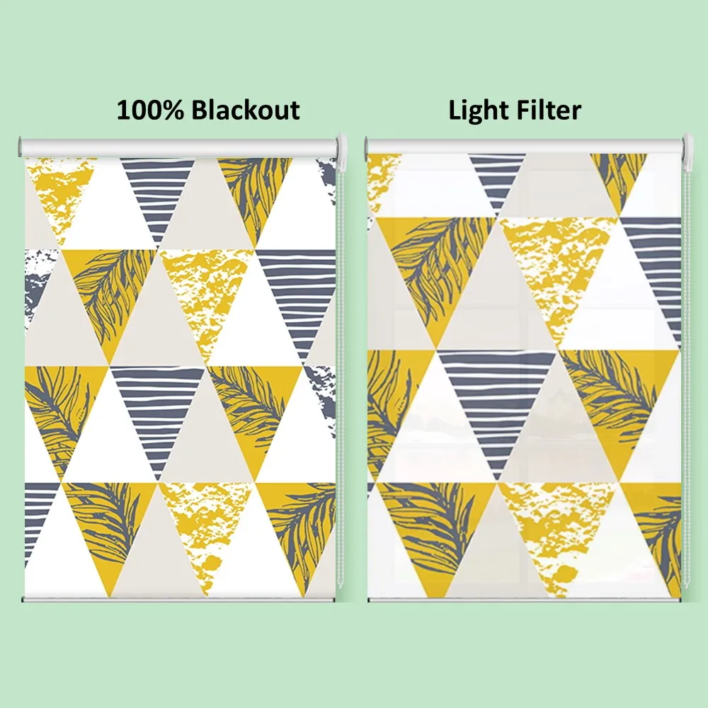 Contemporary Triangle Geometric Window Roller Shade