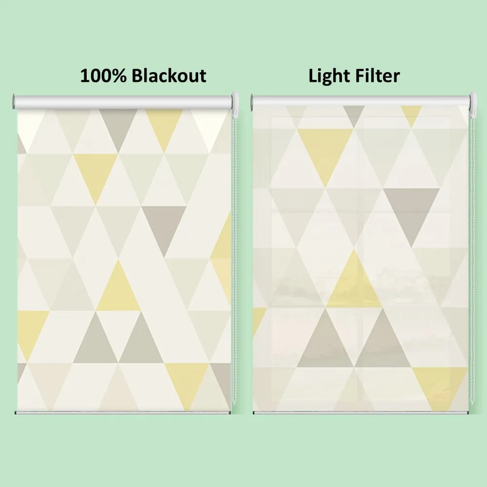 Contemporary Triangle Geometric Window Roller Shade