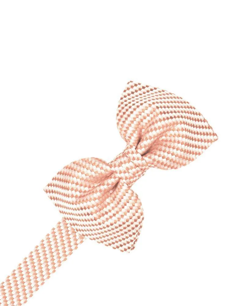 Coral Venetian Bow Tie