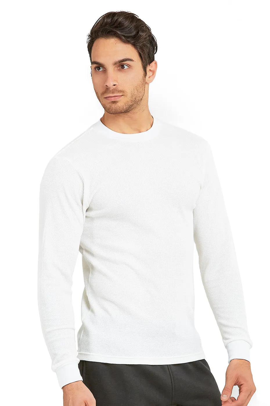 COTTONBELL MEN'S HEAVY THERMAL (KHT001C_WHITE)