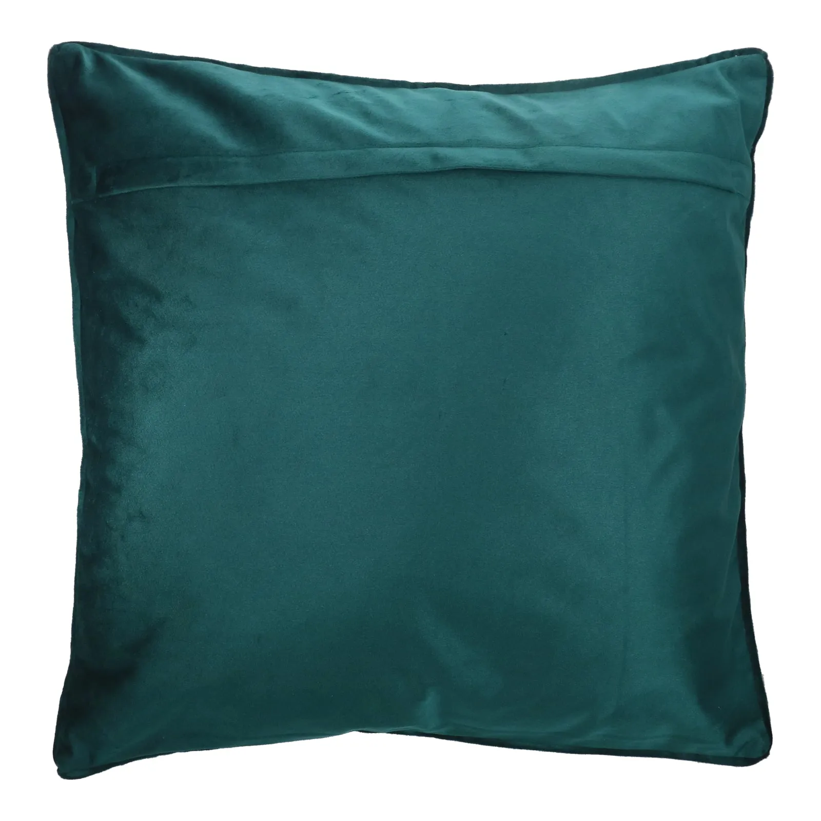 Dark Green Floral and Fauna Velvet Cushion