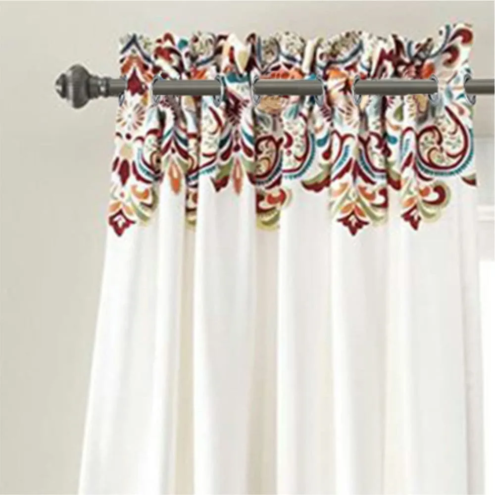 Digital Printed, Room darkening, faux silk heavy curtain for door, Pack of 2 Curtains - Indian Odysey