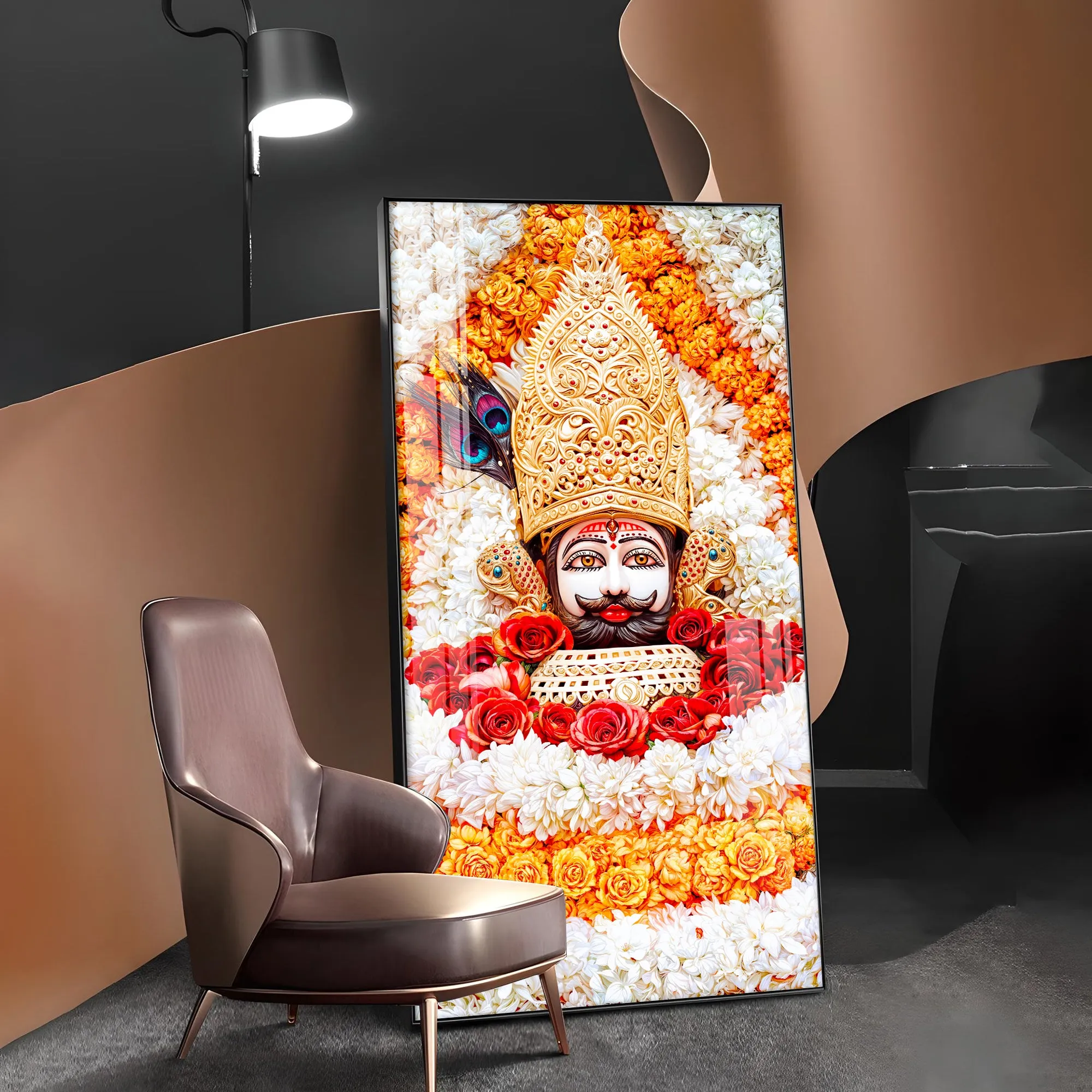 Divine Shyam Baba Premium Acrylic Vertical Wall Art