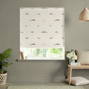 Doggy Daycare Off White Made to Measure Roman Blind