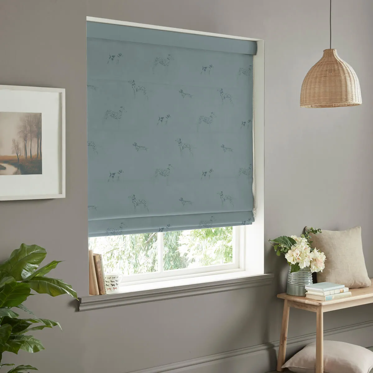 Fetch Teal Made to Measure Roman Blind