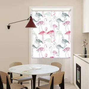 Flamingo Art Roller Shade