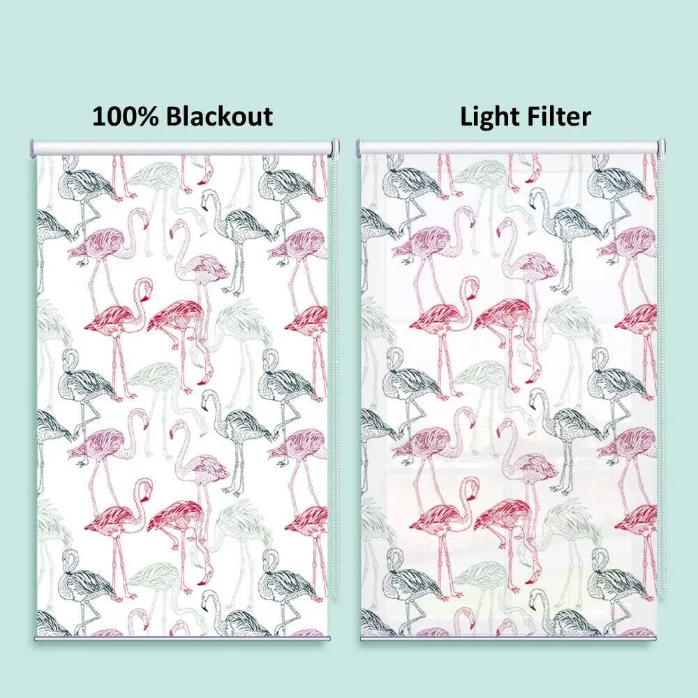 Flamingo Art Roller Shade