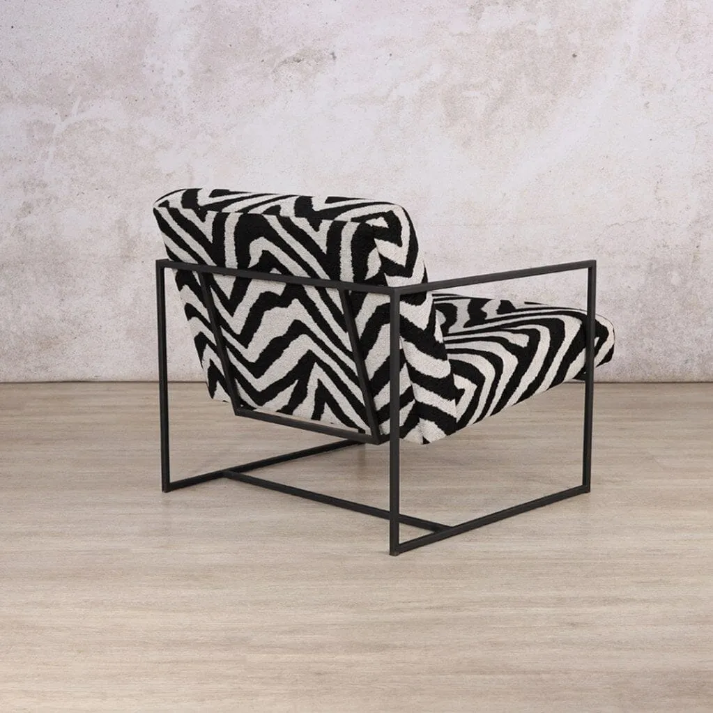 Gilmore Modern Occasional Chair - Zebra Serenity