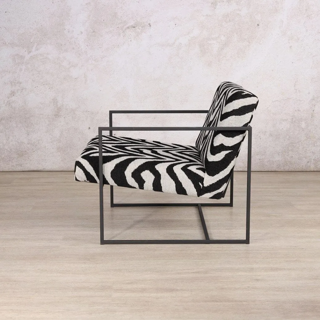 Gilmore Modern Occasional Chair - Zebra Serenity