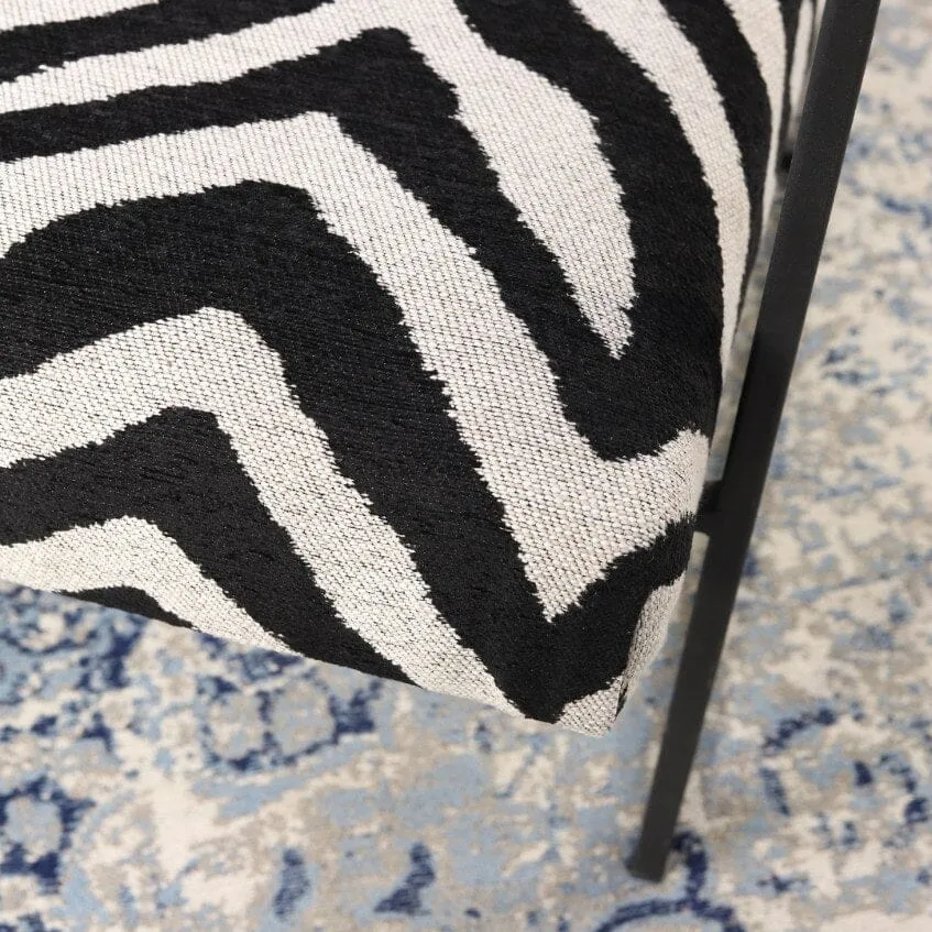 Gilmore Modern Occasional Chair - Zebra Serenity