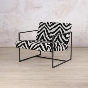 Gilmore Modern Occasional Chair - Zebra Serenity