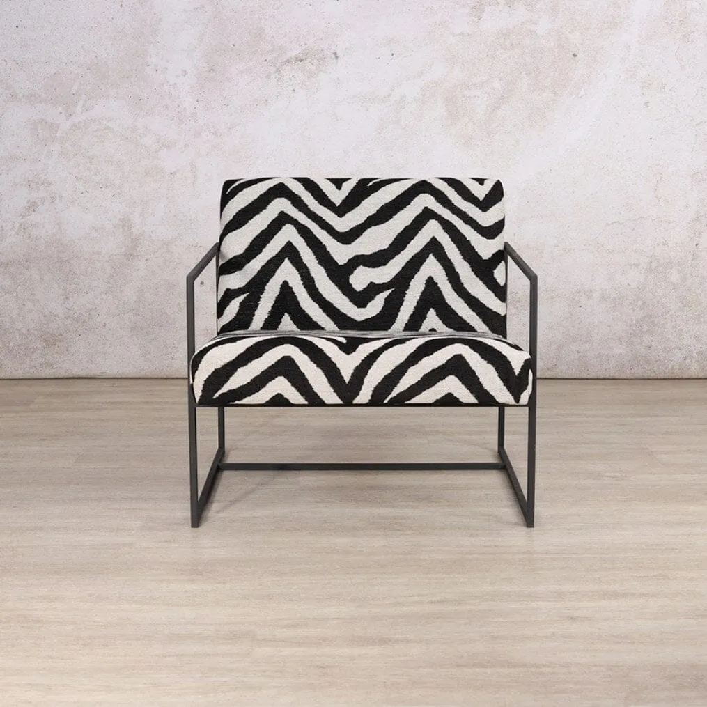 Gilmore Modern Occasional Chair - Zebra Serenity