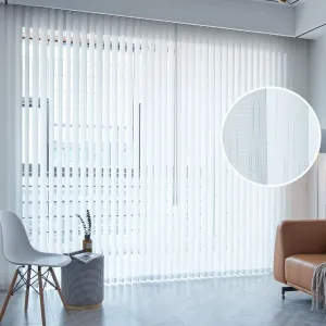 Graywind Manual Vertical Blinds | Light Filtering Textured Series | Customizable