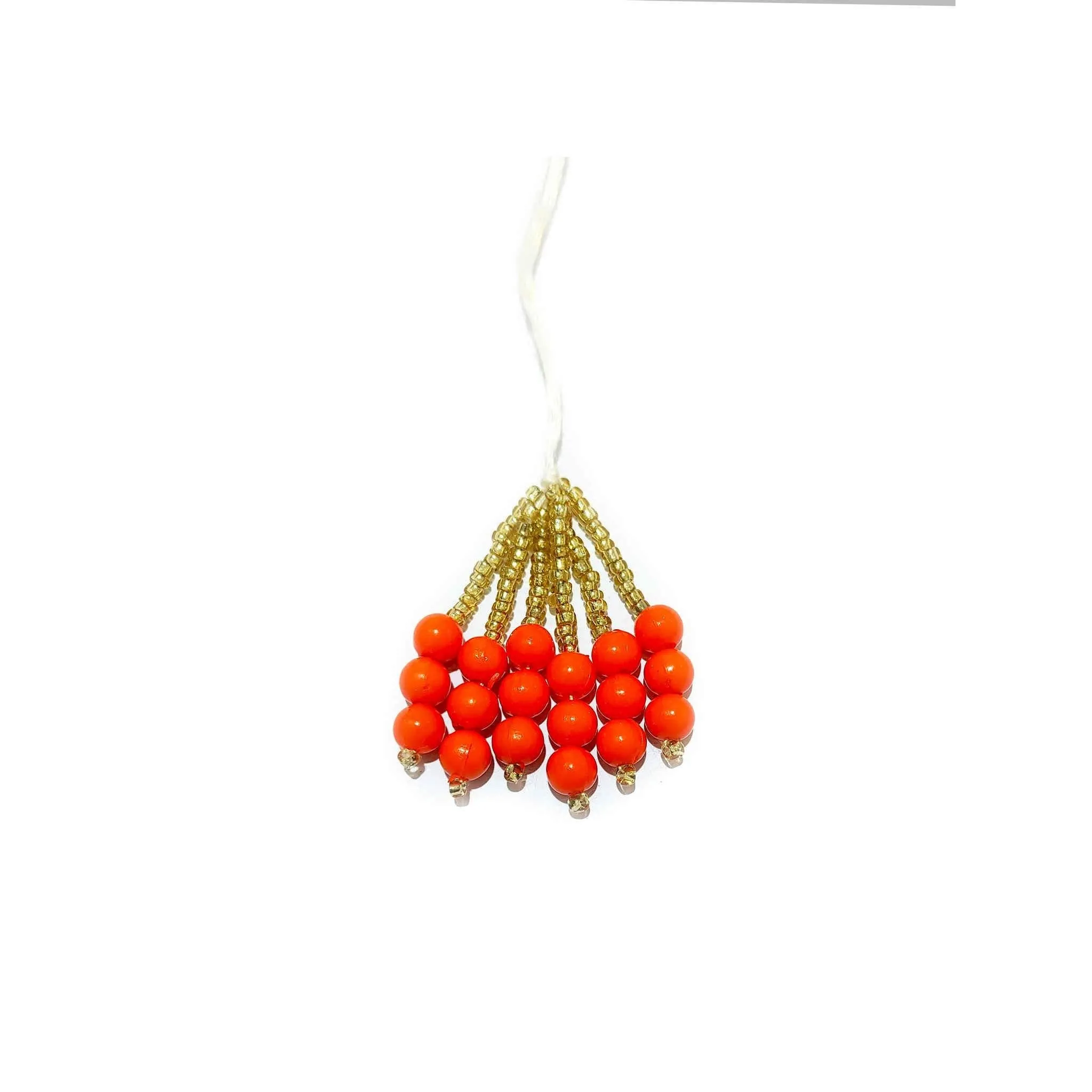 Handmade Beaded Thread Fringe Tassel with Cheed for Craft, Jewelry or Dressing - Design 11845