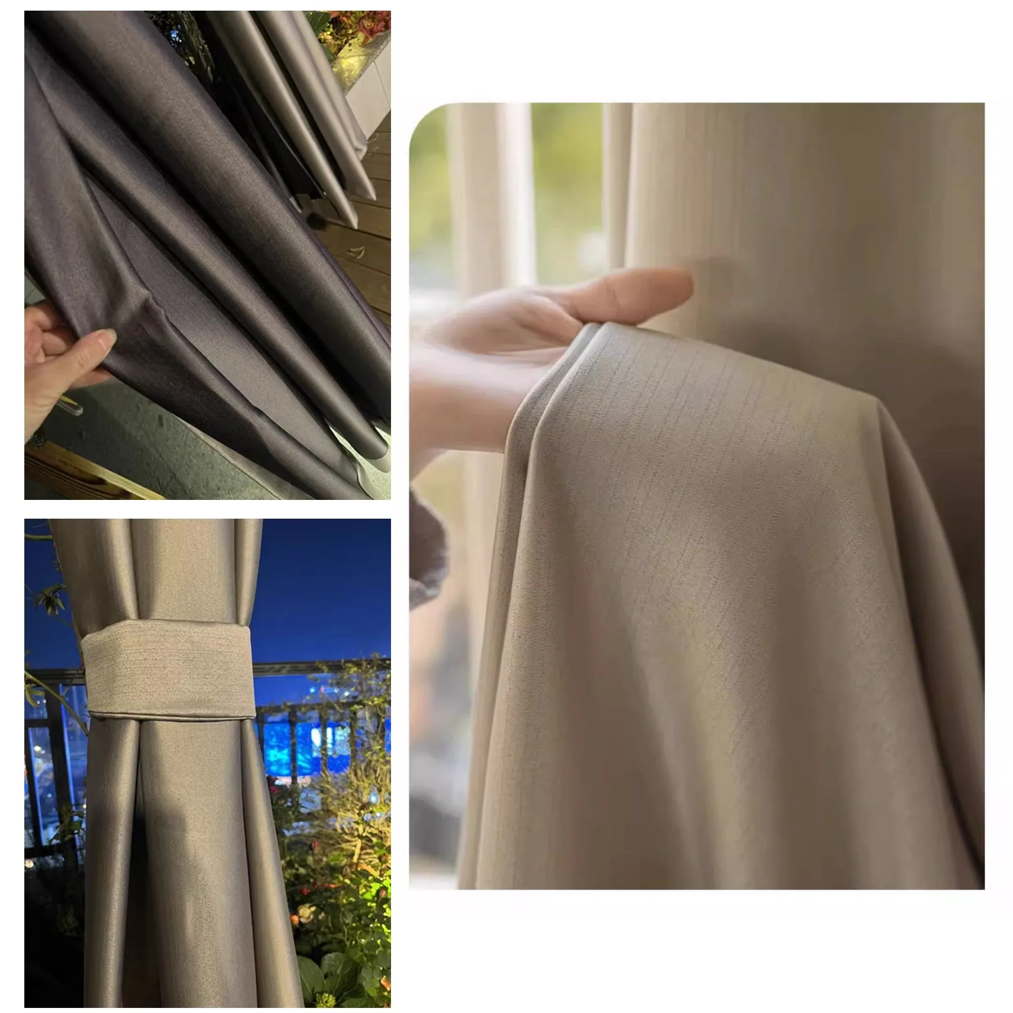 Heavy Duty Outdoor Curtains for Patio, Pergola, Gazebo & Balcony (1300g/m & 800g/m)