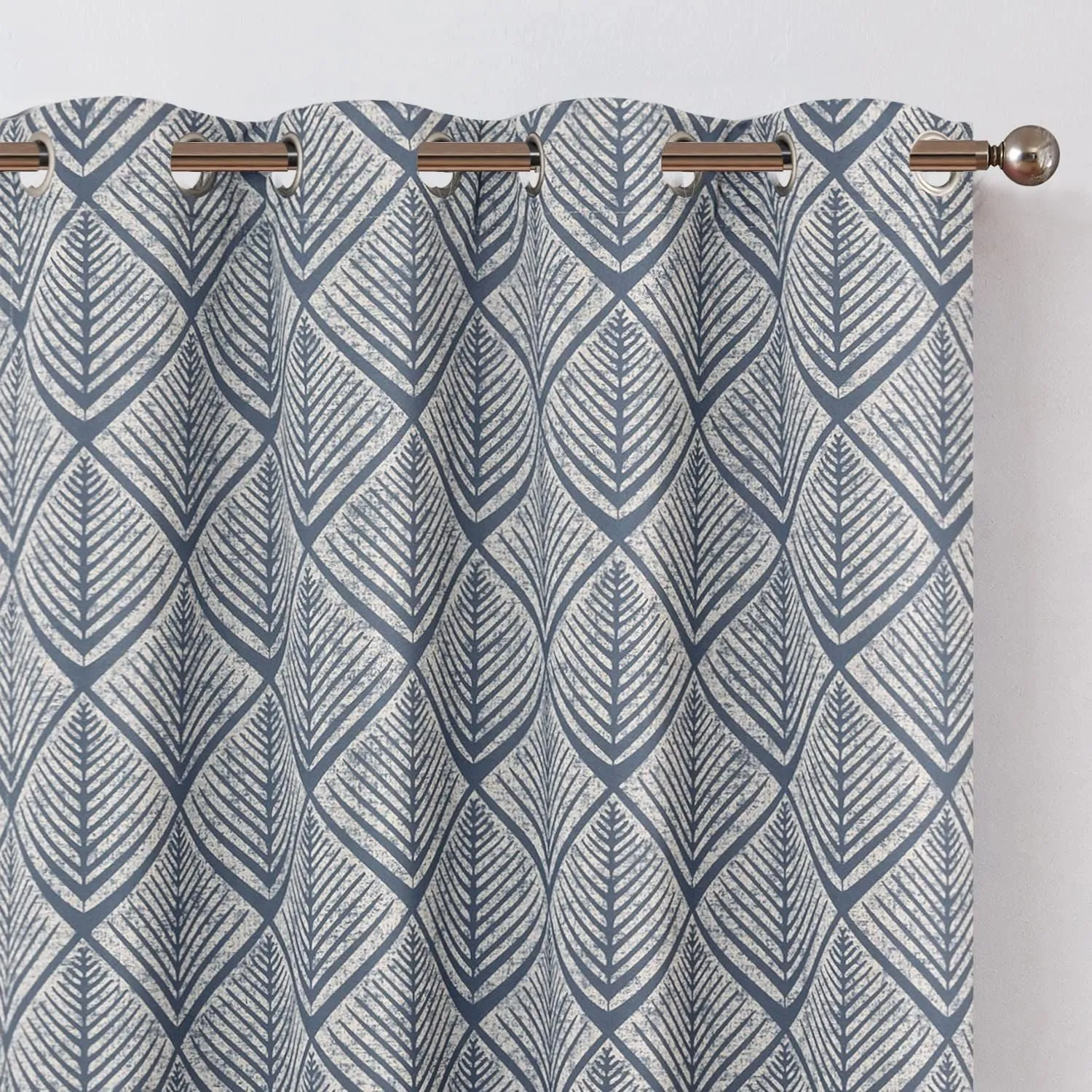 Heavy Satin Blackout (80%) Curtains , Digital printed curtains for door, Pack of 1 Curtain, FINS