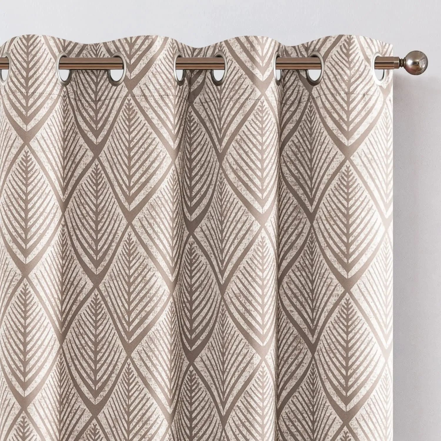 Heavy Satin Blackout (80%) Curtains , Digital printed curtains for door, Pack of 1 Curtain, FINS