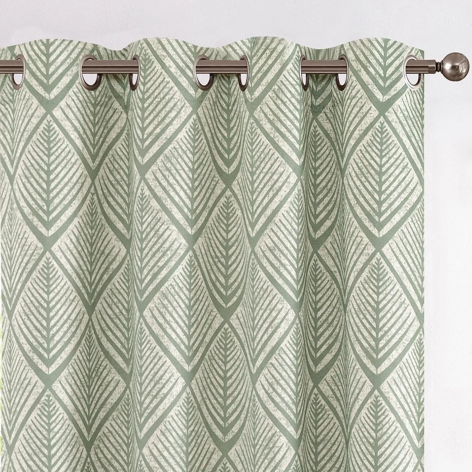 Heavy Satin Blackout (80%) Curtains , Digital printed curtains for door, Pack of 1 Curtain, FINS