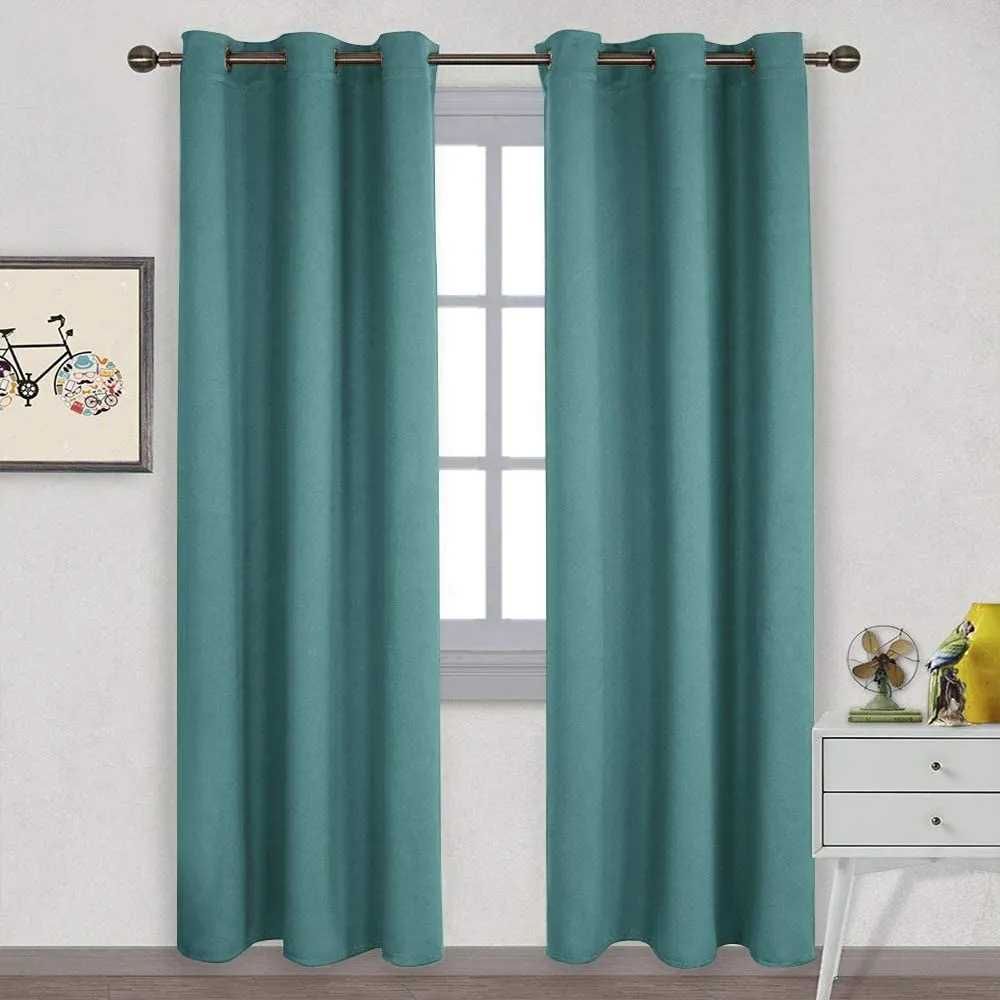 Light Blocking Curtain Soft Fabric 1 Pair