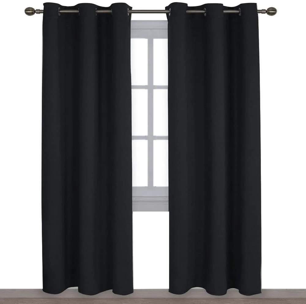 Light Blocking Curtain Soft Fabric 1 Pair