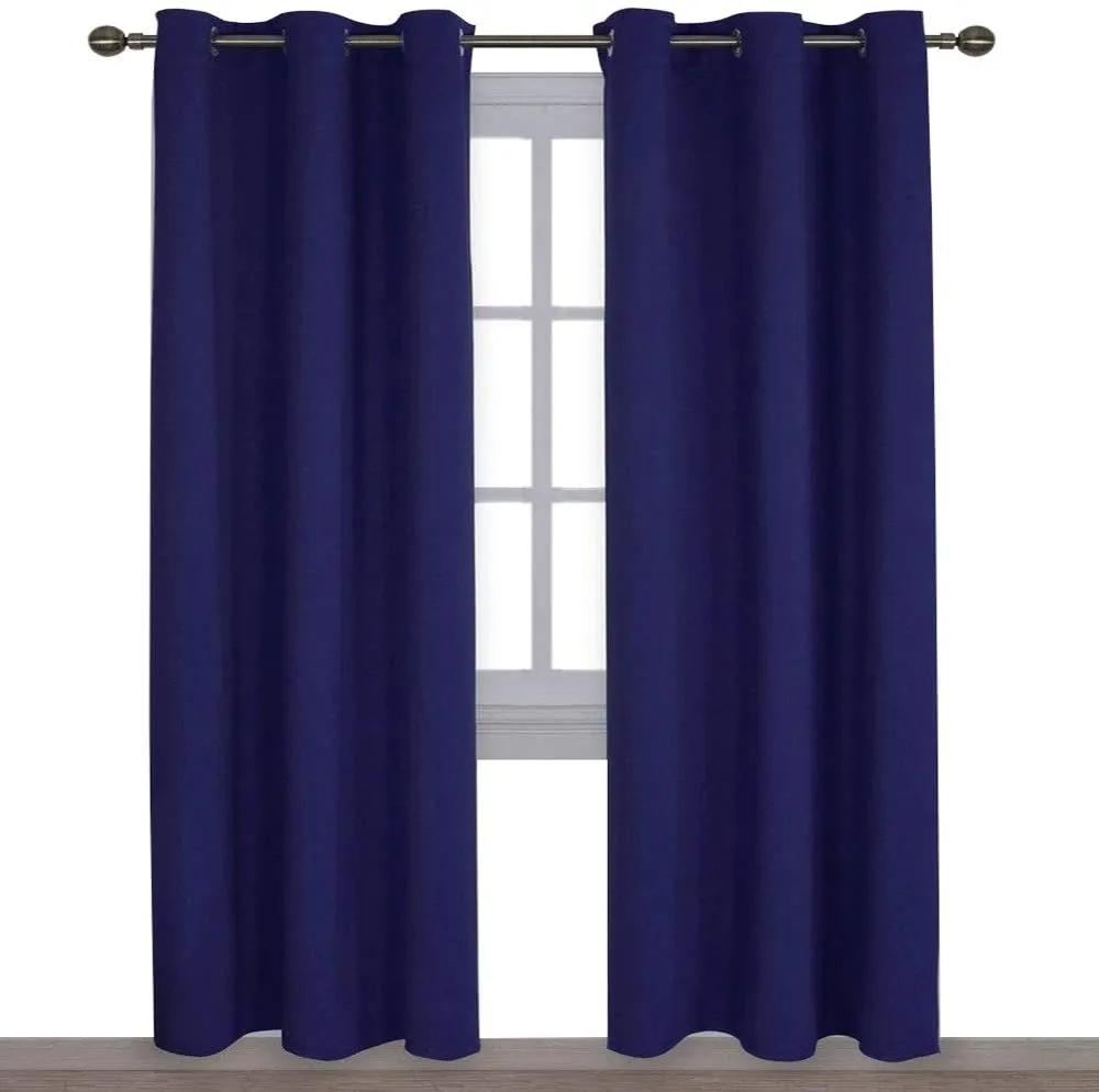 Light Blocking Curtain Soft Fabric 1 Pair