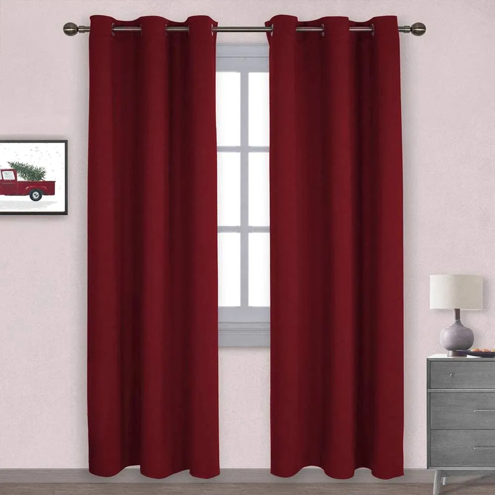 Light Blocking Curtain Soft Fabric 1 Pair