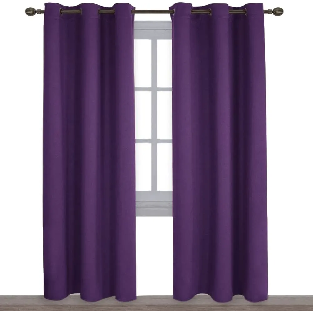 Light Blocking Curtain Soft Fabric 1 Pair