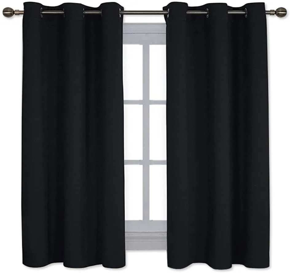 Light Blocking Curtain Soft Fabric 1 Pair